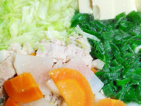 簡単で美味しい★野菜のうまみたっぷり鍋